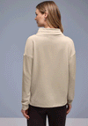 Street One Scuba Funnel Neck Sweatshirt, Beige