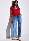 Street One Knit Sweater Vest, Red