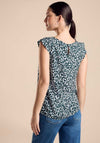 Street One Frill Trim Blouse, Cool Vintage Green