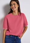 Street One Scuba Short Sleeve Top, Pink