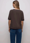 Street One Scuba Leopard Pocket Top, Brown