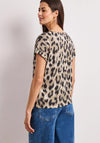Street One Leopard Print Round Neck T-Shirt, Brown