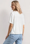 Street One Knit Tie Detail Top, Off White