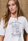 Street One Café Lyon Print T-Shirt, White