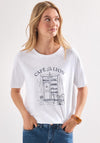 Street One Café Lyon Print T-Shirt, White