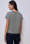 Street One Striped Knit Top, Navy