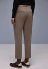 Street One Stripe Side Slim Leg Ankle Grazer Trousers, Beige