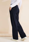 Street One Casual Fit Straight Leg Trousers, Navy