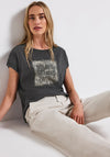 Street One Faded Look Graphic T-Shirt, Grey