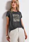 Street One Faded Look Graphic T-Shirt, Grey
