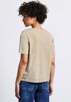 Street One Rhinestone Embellished T-Shirt, Beige