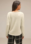 Street One Fluffy Knit Sweater, Lucid White
