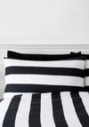Style Sisters Monochrome Bold Stripe Duvet Cover Set, Black & White