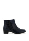 Suave Womens Paula Shimmer Heeled Boots, Navy