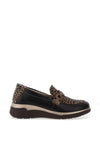 Suave Alderney Leather Slip On Loafers, Black Multi