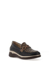 Suave Alderney Leather Slip On Loafers, Black Multi