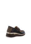 Suave Alderney Leather Slip On Loafers, Black Multi