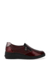 Suave Ava Leather Sip On Comfort Shoe, Wine