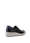 Suave Ava Leather Sip On Comfort Shoe, Navy