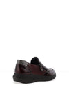 Suave Burgos Leather Slip On Comfort Shoe, Burgundy