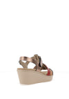 Suave Womens Lima T Bar Multi Strap Wedge Sandals, Rose Gold