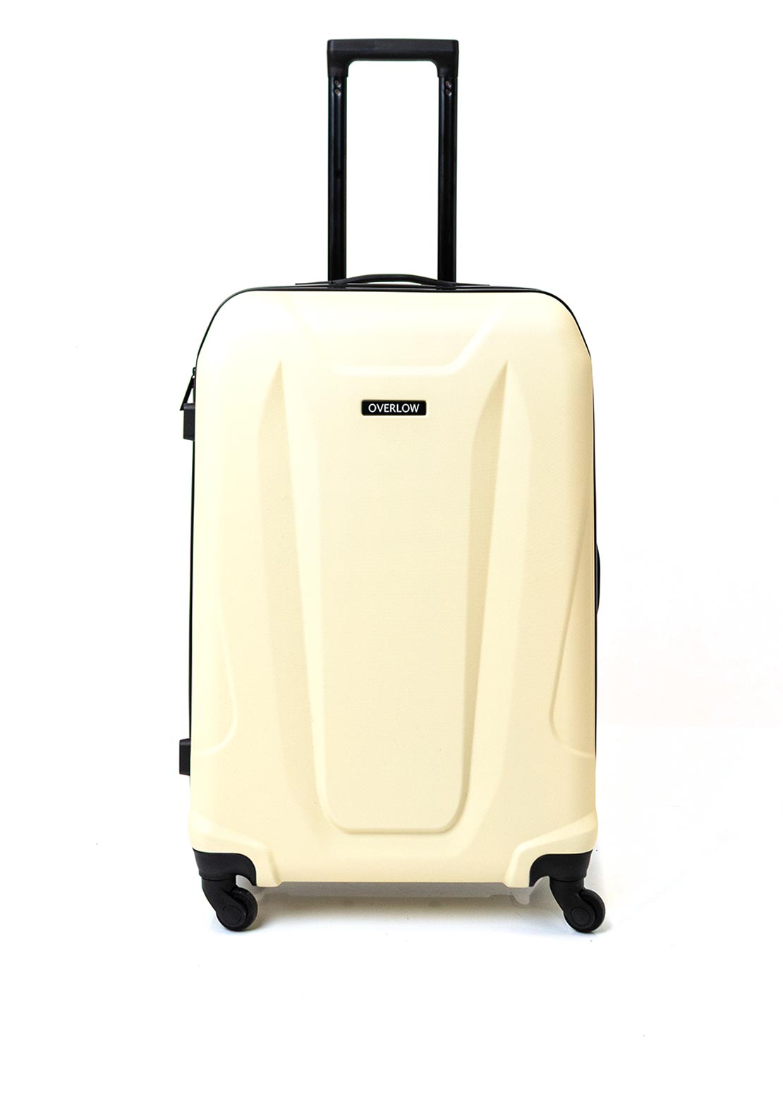 Overflow 3 Piece Hard Shell Luggage Set, Cream
