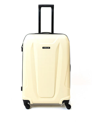Overflow 3 Piece Hard Shell Luggage Set, Cream