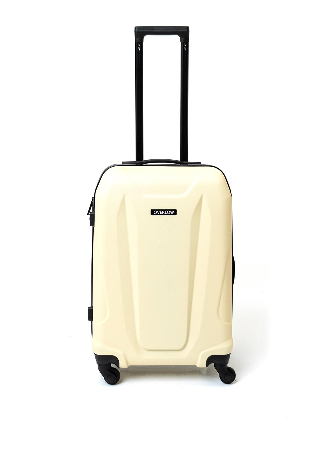 Overflow 3 Piece Hard Shell Luggage Set, Cream