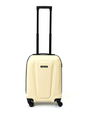 Overflow 3 Piece Hard Shell Luggage Set, Cream