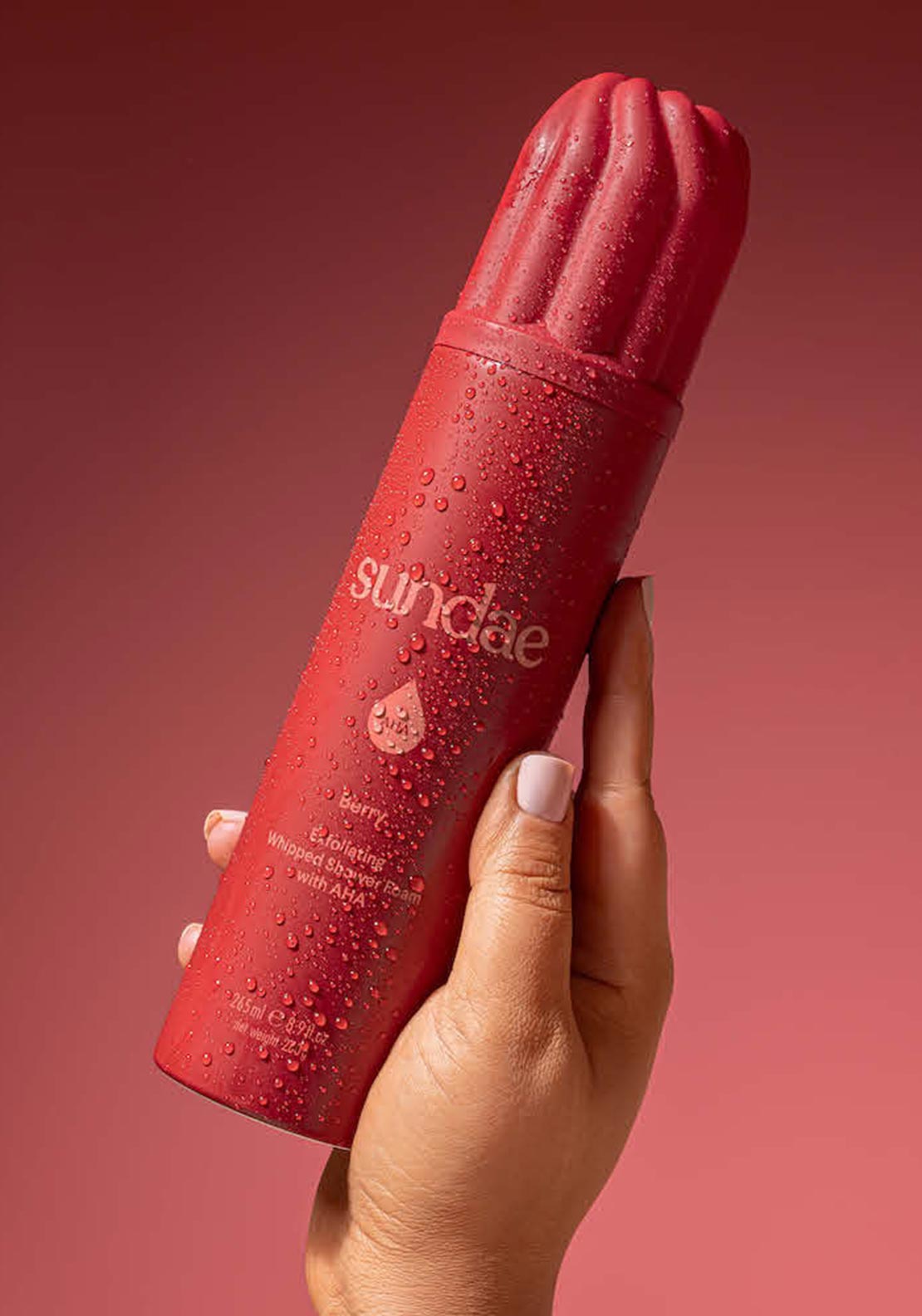 Sundae Exfoliating Whipped Shower Foam, Berry