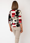 Sunday Abstract Geometric Print Top, Red Multi
