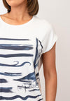 Sunday Sea Print Graphic T-Shirt, White