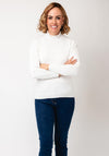 Sunday by Godske Ribbed High Neck Jumper, White