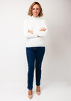Sunday by Godske Ribbed High Neck Jumper, White