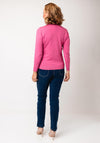 Sunday by Godske Ribbed High Neck Jumper, Pink