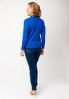 Sunday by Godske Ribbed High Neck Jumper, Blue
