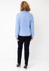 Sunday Textured High Neckline Jumper, Blue