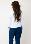 Sunday Denim-Look Button-Down Jacket, White