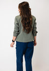 Sunday Denim-Look Jacket, Khaki