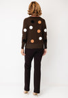 Sunday Spot Print Fine Knit Sweater, Green
