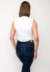 Sunday Sleeveless Collared Shirt, White