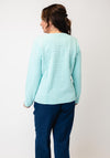 Sunday Waffle Texture Zip Up Jacket, Blue
