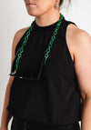 Serafina Collection Chain Link Sunglasses Chain, Green