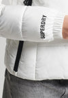 Superdry Womens Hooded Spirit Sports Puffer Jacket, White