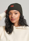 Superdry Workwear Knitted Beanie Hat, Surplus Goods Olive