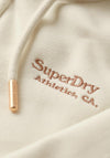 Superdry Womens Essential Logo Zip Hoodie, Off White