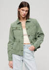 Superdry Womens 4 Pocket Chore Jacket, Jade Green