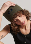 Superdry Classic Knitted Beanie Hat, Olive Green Marl