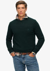 Superdry Essentials Cotton Sweater, Green Marl