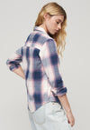 Superdry Womens Lumberjack Check Flannel Shirt, Pink